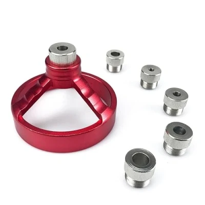 Immagine di guida per trapano da 6/7/8/9/10 mm, kit di maschere foratura verticale, strumento centratura la lavorazione del legno, set dispositivi perforazione verticale