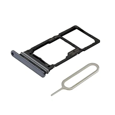 Immagine di MMOBIEL Doppia Sostituzione del Supporto Vassoio della Scheda Sim Compatibile con Samsung Galaxy A73 5G incl. Guarnizione in Gomma e Pin Nero