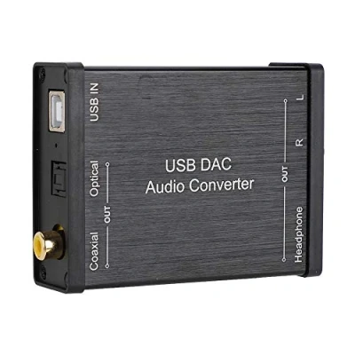 Immagine di Convertitore Digitale Analogico Audio, DAC Adattatore Scheda Audio USB per Windows 10/8.1.1/7/Windows Vista/XP/per Mac OS X/Windows 2000