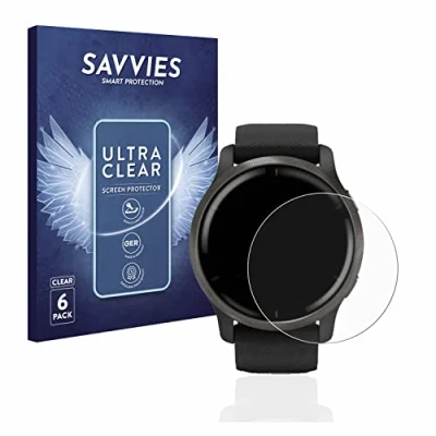 Immagine di savvies (6 Pezzi Pellicola Protettiva per Garmin Venu 2 Protezione Schermo Trasparente