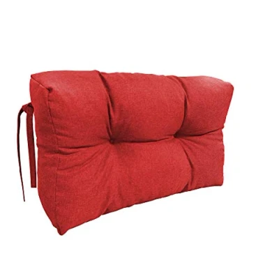 Immagine di chilly pilley Cuscino Trapuntato Per Mobili In Pallet Riempito Con Fiocchi Di Schiuma Divano Schienale Sedile Laterale Set (Cuscini Laterali 65 X 60 Rosso)