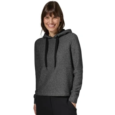 Immagine di Cecil Cropped BOUCLÉ Felpa con cappuccio, Donna, Taglia: XL, Schwarz