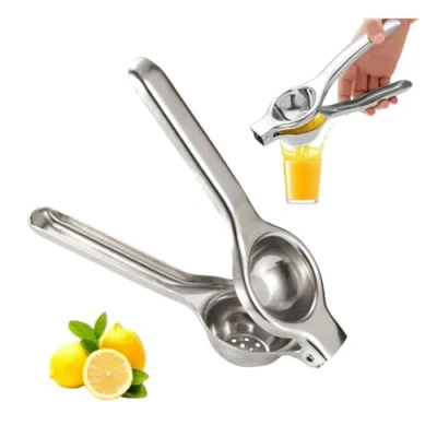 Immagine di ZHYUAN Spremiagrumi Manuale,Spremiagrumi Limone Manuale,Spremi Manuale in Acciaio Inossidabile,Spremiagrumi Inox,Spremiagrumi A Mano,per Cucina,Bar,Ristorante