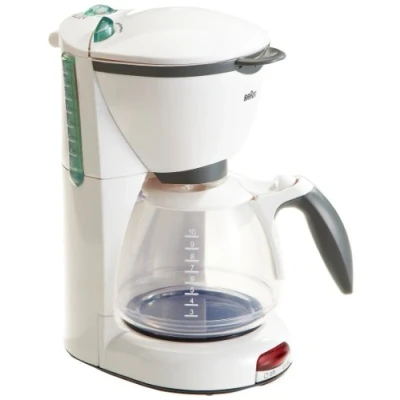 Immagine di Theo Klein 9622 Macchina da caffè Braun I Replica a misura di bambino con suono, contenitore dell&#039;acqua e erogazione premendo un pulsante Dimensioni: 16 cm x 22 12 Giocattoli per bambini dai 3 anni in su