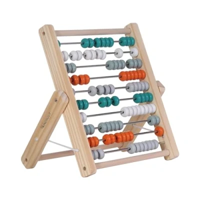 Immagine di Kindsgut pallottoliere, Abaco, Gioco Il Legno per Imparare a contare, calcolare Fino 100, Alta qualità, Colori tenui e Design Semplice, Petrolio
