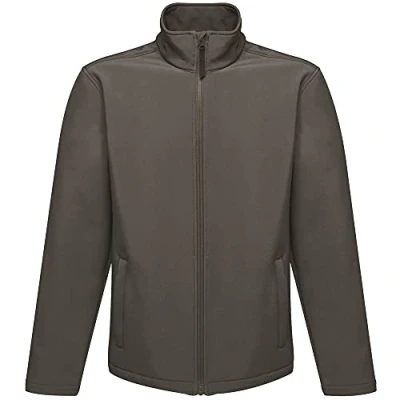 Immagine di Regatta Giacca Softshell Reid Idrorepellente e Resistente al Vento, Uomo, Guarnizione Grigia (Nero), L