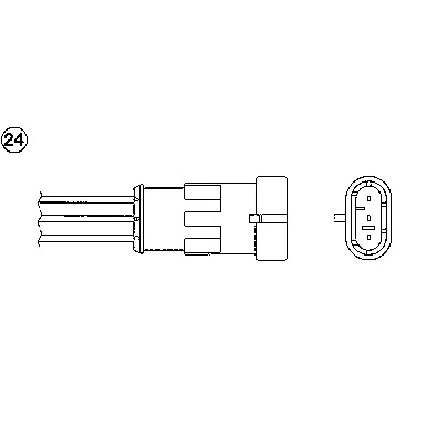 Immagine di NGK 91454 Sonda lambda 3 RENAULT: CLIO 2, Kangoo I