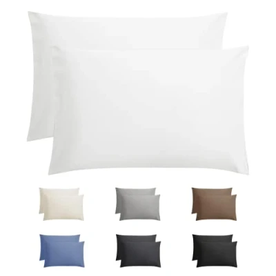 Immagine di Sleeptime federa per cuscino 60 x 70 cm, colore bianco, set da 2 pezzi, 100% cotone, cm