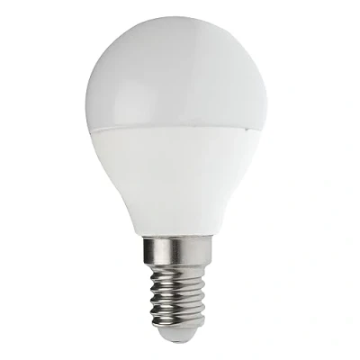 Immagine di Velamp lampadina LED forma a Sfera (P45) Attacco vite piccolo E14 Potenza 6W Equivalenti 42W Luminosità 490lm Temperatura colore 6500K (luce fredda)