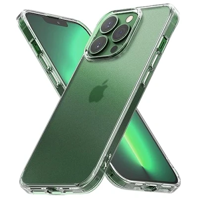 Immagine di Ringke Fusion Compatibile con Cover iPhone 13 Pro (2021) Custodia Anti Impronta Opaca Sottile Retro Rigido Antiurto Paraurti TPU Matte Clear