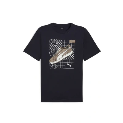 Immagine di Puma Graphics TEE Tshirt con stampa, Uomo, Taglia: Large, New navy