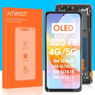 Immagine di OLED Schermo per Samsung Galaxy S20 Fe 5G / 4G LCD, LCD Touchscreen Digitizer Ricambio Sostituzione Assembly SM G780 G781 (Nero con Cornice)