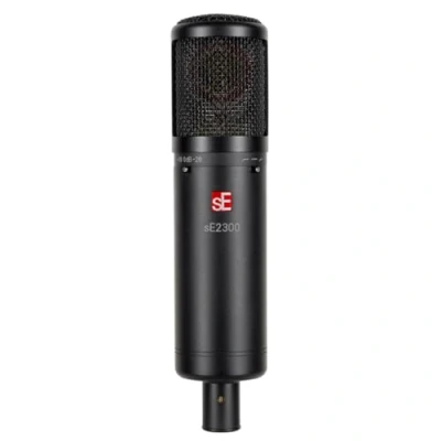 Immagine di SE Electronics 2300 Multi Pattern Grande Diaframma Microfono Condensatore con Shockmount e Filtro