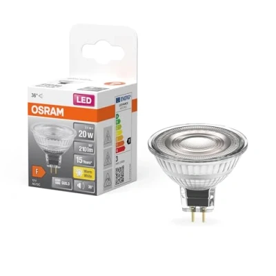 Immagine di OSRAM 4058075796751 LED (monocolore) ERP F (A G) B22d 2.6 W = 20 Bianco caldo (Ø x A) 50 mm 44 1 pz.