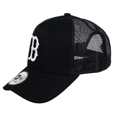 Immagine di New Era Boston Red Sox A Frame Trucker cap Black White Edition One Size