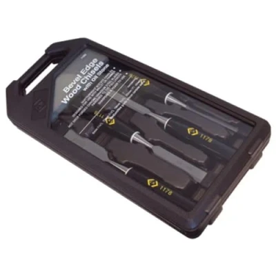 Immagine di Kit scalpelli da legno con pietra per affilare e levigare C.K T1180