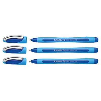 Immagine di Schneider Slider Memo XB Penna a sfera con cappuccio, tratto XB, Made in Germany (blu, 3)