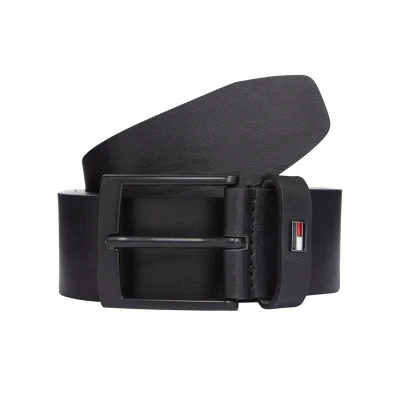 Immagine di Tommy Hilfiger Cintura Uomo Adan 3,5 cm in Pelle, Nero (Black), 95
