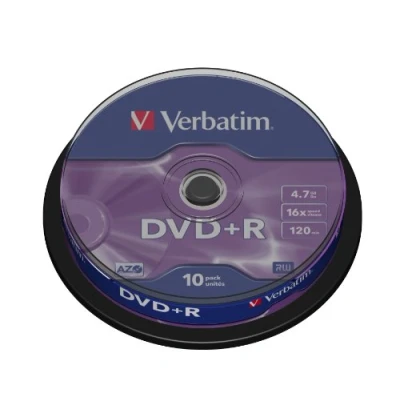 Immagine di Verbatim® DVD+R confezione da 10 dischi 4,7 GB, 16 x (10 pezzi), 1 pezzi