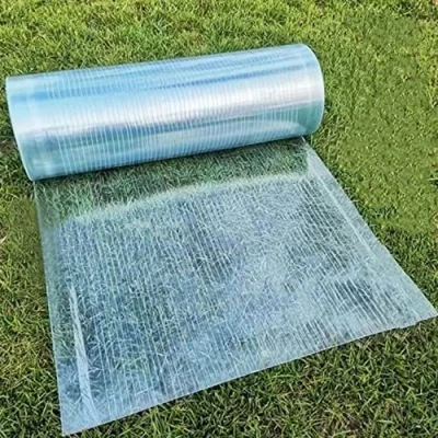 Immagine di Pannelli Tetto Trasparente in Policarbonato,Lastra Resistente Ai Raggi UV 0,8mm Spesso,Antipioggia Pensilina Tettoia per Serra Giardino Garage,Facile Piegare e Tagliare (WxL: 0.6x6m(2x19.7ft))