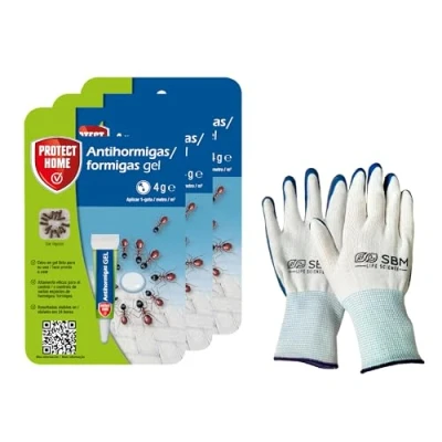 Immagine di Protect Home Repellente per formiche in gel, interni, altamente attirante e ad azione rapida, 4 g (confezione da 3), blu