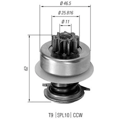 Immagine di MAGNETI MARELLI 940113020013 Pignone, Motorino d&#039;avviamento