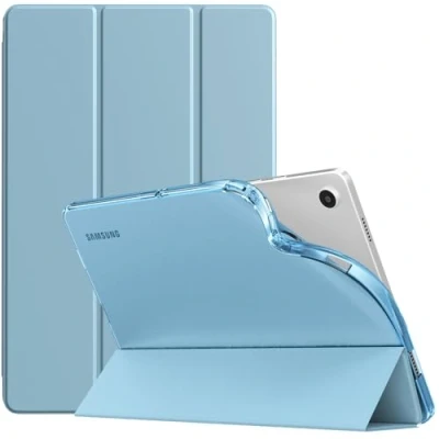 Immagine di TiMOVO Custodia Compatibile con Samsung Galaxy Tab A9+/A9 Plus 11&quot; 2023 SM X210/X216/X218, Cover Posteriore Sottile e Morbido in TPU Traslucido Smerigliato, Blu Nebbioso