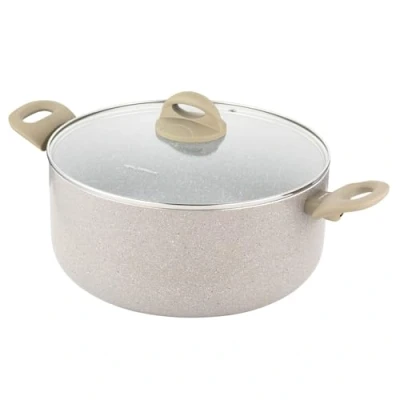 Immagine di FLORINA Pentola in alluminio ISLA 7L I 28 cm Casseruola con rivestimento antiaderente Riscaldamento rapido e uniforme Maniglie soft touch Design estetico