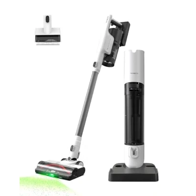 Immagine di Tineco PURE ONE Station 5 Plus Aspirapolvere Senza Fili con Base di Raccolta Automatica da 2,5L, Pulizia Completa, Potenza Aspirazione 175W, Adatto per Pavimenti Duri e Moquette.