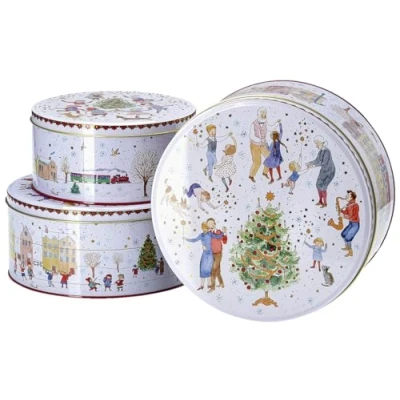 Immagine di Hutschenreuther Collezione 23 lunghezze natalizie Set 3 contenitori per biscotti