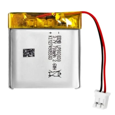 Immagine di EEMB 3.7V 700mAh 803030 batteria Lipo ricaricabile agli ioni di polimero litio con connettore JST Assicurarsi che la polarità del dispositivo corrisponda alla prima dell&#039;acquisto!