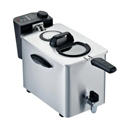 Immagine di RGV Fry Type4 Friggitrice Elettrica con Rubinetto per lo Scarico Olio, 4 Litri, 2500W