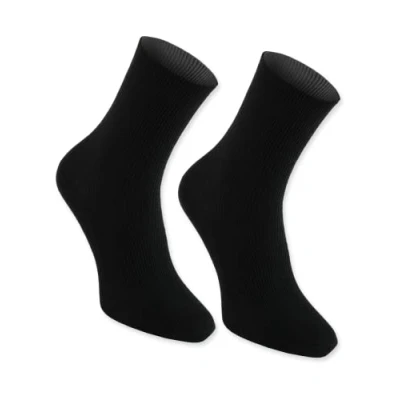 Immagine di Rainbow Socks Donna Uomo Calzini Diabetici Senza Elastico di Cotone 1 Paio Nero Taglia 36 38