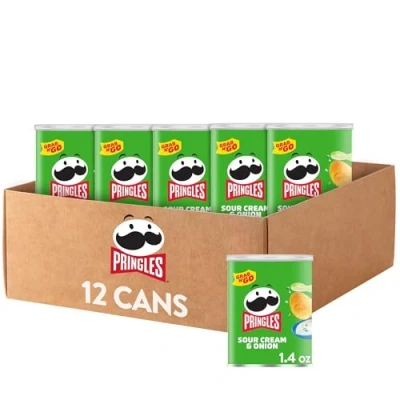 Immagine di Pringles Sour Cream and Onion Small Stacks, 1.41 Ounce (Pack of 12)