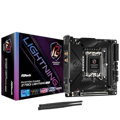 Immagine di ASRock Z790I LIGHTNING WIFI (1700) Mainboard Attacco (PC) Intel® 1700 Fattore di forma (dettagli) Mini ITX Chipset della scheda madre Z790