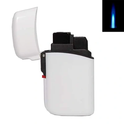 Immagine di SEPILO Accendino Demon Jet Flame con fiamma concentrata Turbo Gas Lighter (bianco)