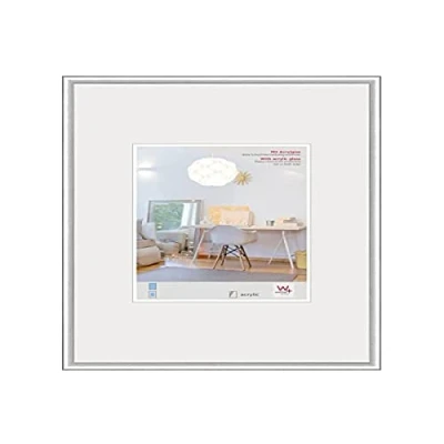 Immagine di walther design argento 40 x 60 cm con vetro artistico, cornice in plastica New Lifestyle KVX460S