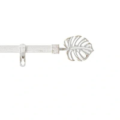 Immagine di douceur d&#039;Intérieur KIT TRINGLE DECO EXT. 19 mm 120 &lt; 210 CM PATINE TROPI BIANCO/ORO