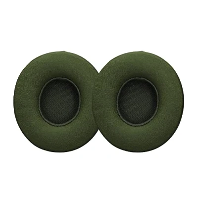 Immagine di kwmobile 2x Cuscinetto Cuffie Compatibile con Beats Solo 2 Wireless/Solo 3 Wireless Pad Cuscinetti Ricambio Over Ear Simil Pelle verde scuro