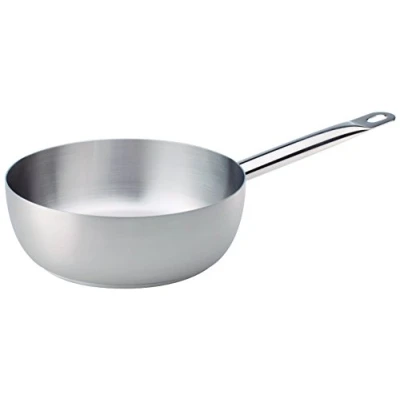 Immagine di Pentole Agnelli COIX3109E24 Casseruola Conica con Manico, Acciaio, Argento, 24 cm