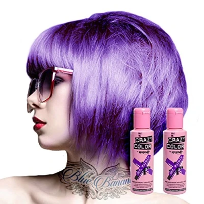 Immagine di Crazy Color 2 colori semi permanenti per capelli, 100 ml, viola caldo