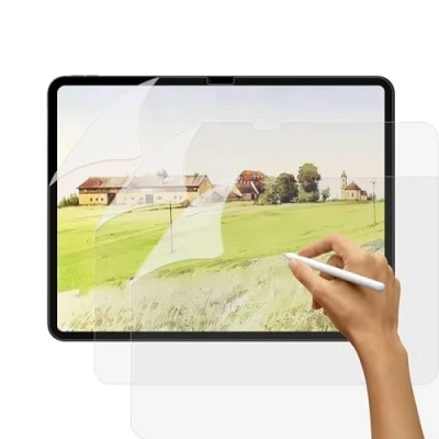 Immagine di SUEEWE [3 Pezzi] Effetto Carta Pellicola per iPad Pro 13&quot; M4 2024 (A2925/A2926/A3007), Feel Like Opaca Paper in PET Disegnare Schizzi Scrittura