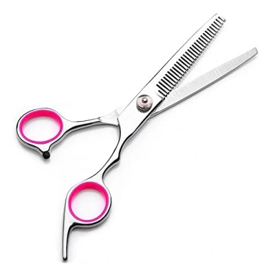 Immagine di Forbici Cani Toelettatura,6&quot; Forbice per Animali in Acciaio Inossidabile Recchie Occhi Capelli Toelettatura Cane Gatti