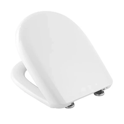 Immagine di Inbagno Copriwater Dedicato CESAME Serie ARETUSINA SINTESI System in Termoindurente Bianco Cerniere Acciaio Cromo (Termoindurente)