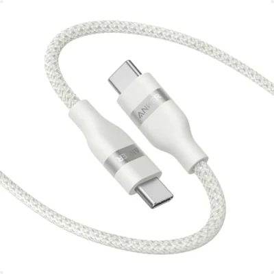 Immagine di Anker Cavo USB C di ricarica veloce 240W, design intrecciato e riciclato, 180cm, per iPhone 16/16 Pro/16 Plus/16 Pro Max, MacBook Pro, iPad Air 4, Galaxy S23 altro ancora.