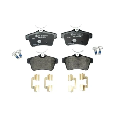 Immagine di HELLA 8DB 355 031 811 Kit pastiglie freno Non predisposto per contatto segnalazione usura con bulloni pinza accessori CITROËN: DS5 Hatchback