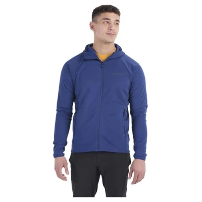 Immagine di Marmot Uomo Leconte Full Zip Hoody, Calda Giacca in Pile, con Integrale, Scaldacorpo Traspirante e Resistente al Vento, Impacchettabile, Ottimo per Escursioni Sci, Blue, XL
