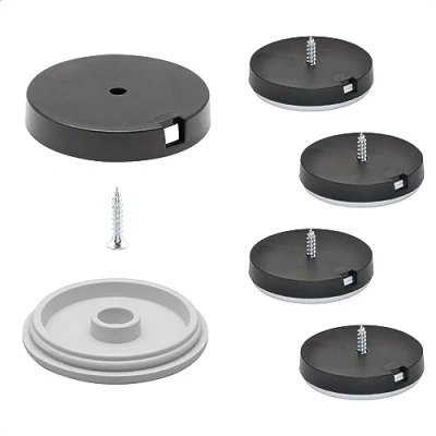 Immagine di WAGNER QuickClick® scivoli per sedie e mobili da avvitare I Set 4x base + vite inserto intercambiabile di plastica HYPER diametro Ø 40 mm Fatto in DE 15809700