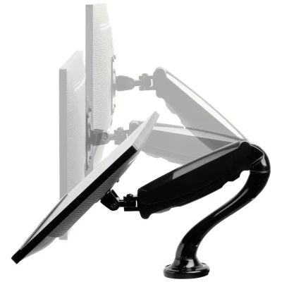 Immagine di Neomounts NM D500BLACK 1 parte Supporto da tavolo per monitor 25,4 cm (10) 76,2 (30) Inclinabile, Girevole