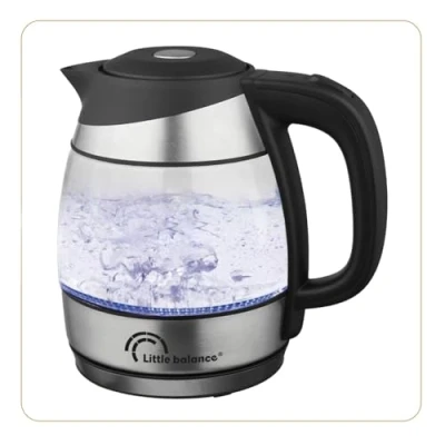 Immagine di Little BALANCE 8766 Vetro, Bollitore elettrico, 1,2 L, 1630 W, Trasparente